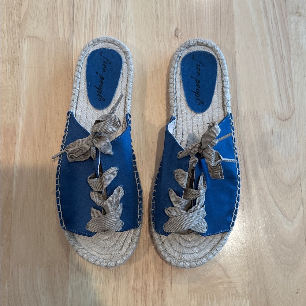 Free People Lolly Lace Up Espadrilles Sandals